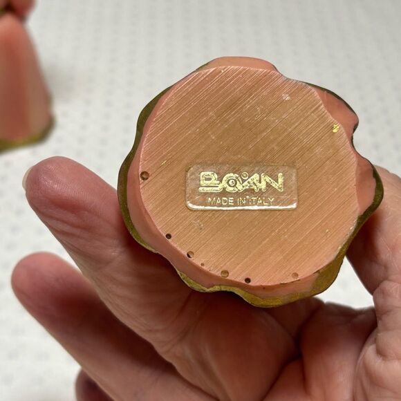 Vintage Ennio Morcaldo/Alfonso Lucchesi Pink Resin Singing Angels Italy 1992 - Picture 10 of 10